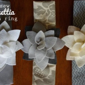 Poinsettia Napkin Rings