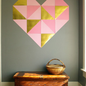 Giant Geometric Wall Heart