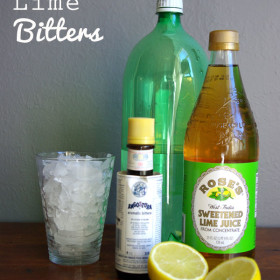 Football Straws and Lemon Lime Bitters