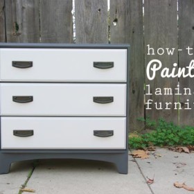 How-to Paint Laminate Furniture