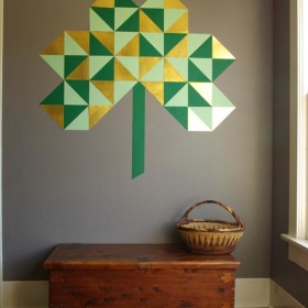 Giant Geometric Wall Shamrock