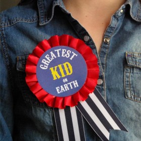 Circus Birthday Party – Greatest Kid on Earth Badge