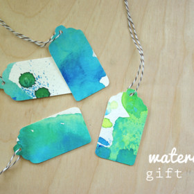 Watercolor Gift Tags