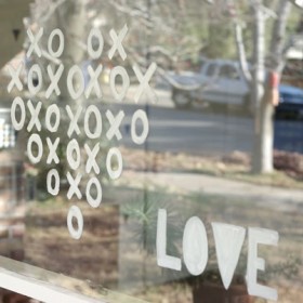 Valentine’s Window Art