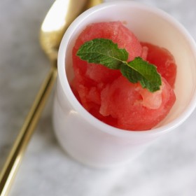 Ginger Mint Watermelon Sorbet