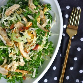 Kale and Cabbage Asian Chicken Salad