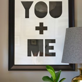 You + Me Printable Poster