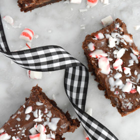 Candy Cane Brownies