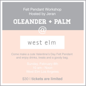 Craft Workshop at West Elm