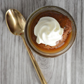 Gingerbread Cake and Toffee Sauce in Jars