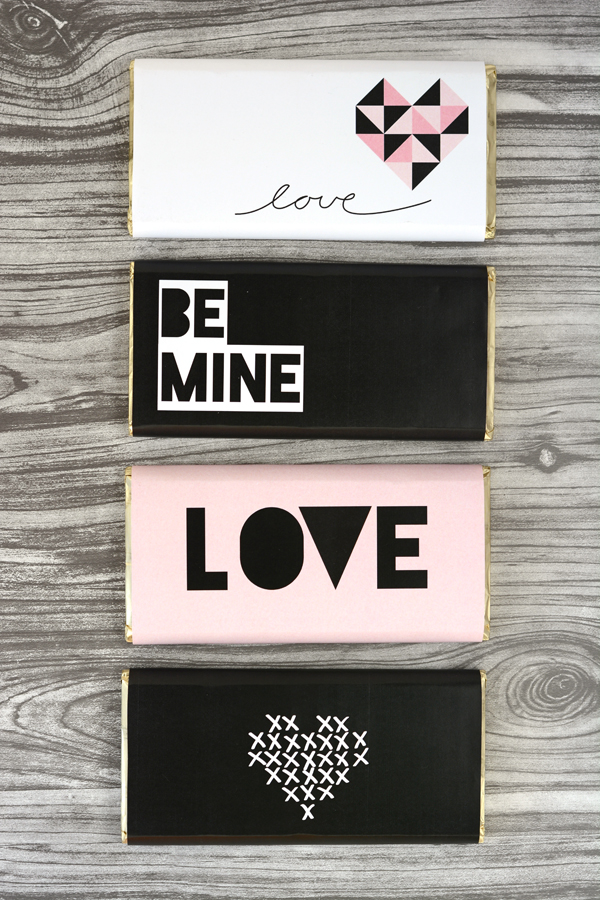 Printable valentines wrap 