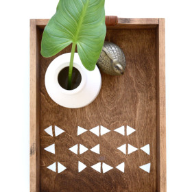 DIY Triangle Patterned Tray