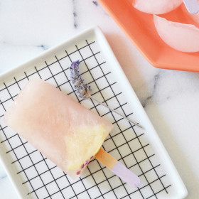 Lavender Lemon Popsicles