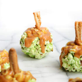 Caramel Apple Popcorn Balls