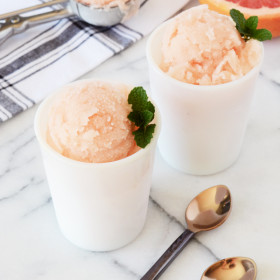 Grapefruit Mint Sorbet