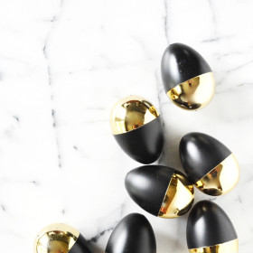 Modern Black and Gold Easter Egg Treats