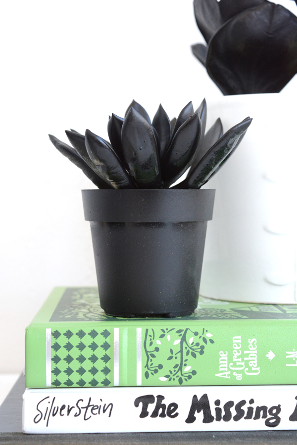 black plants