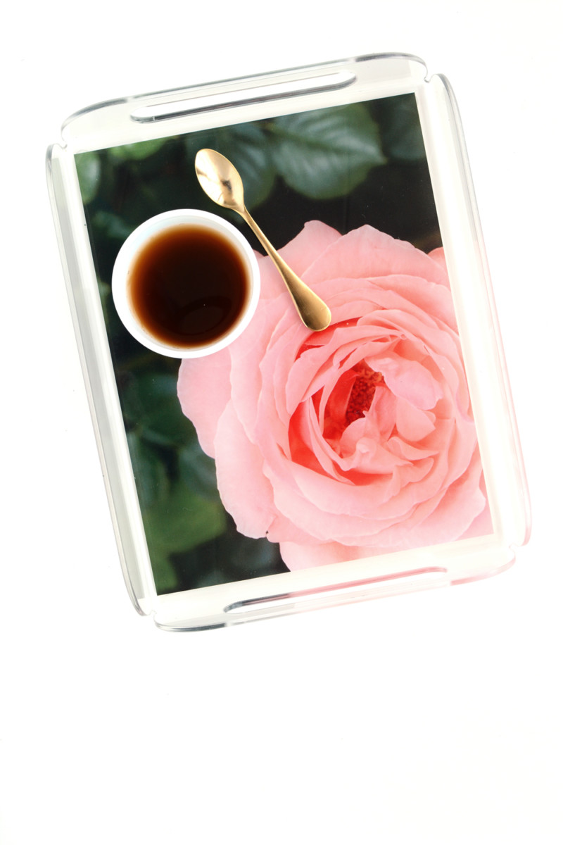 garden rose tray