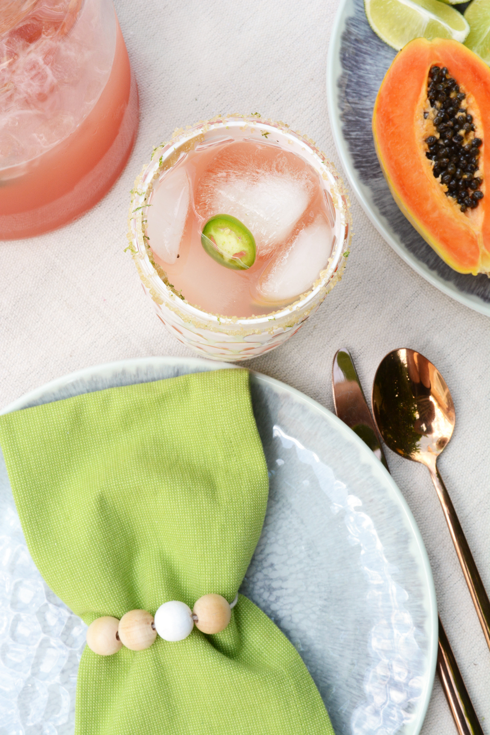 grapefruit lime jalapeno margaritas