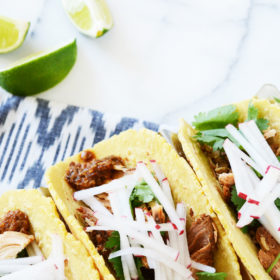 Chicken Mole Slow Cooker Tacos