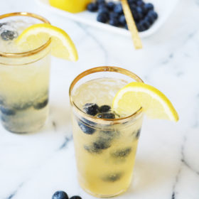 Blueberry Bourbon Vanilla Lemonade