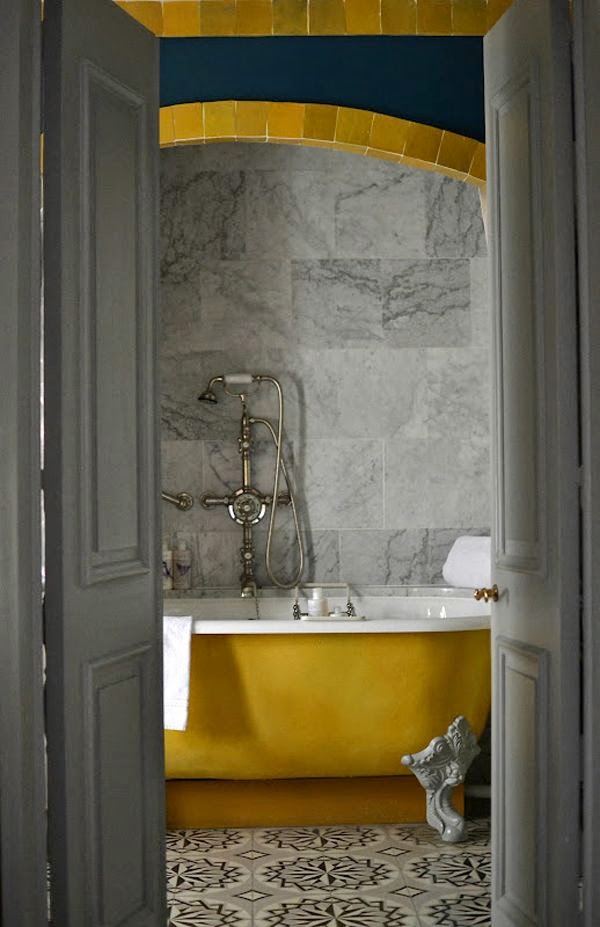 Gold Yellow Bathtub