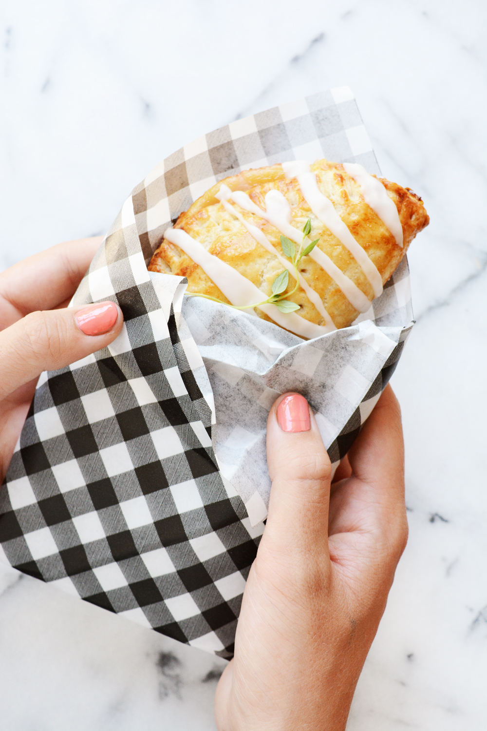 Peach thyme hand pies. The perfect handheld Summer dessert. 