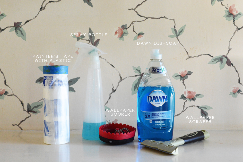 How to remove wallpaper without harsh chemicals. 