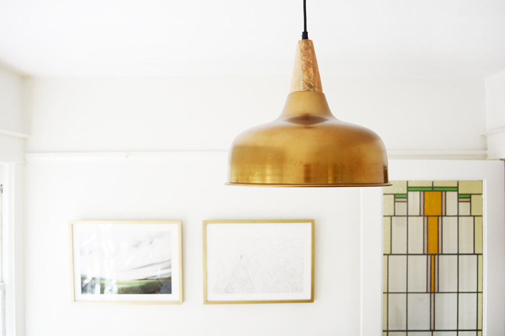 Sunroom Brass Pendant Light