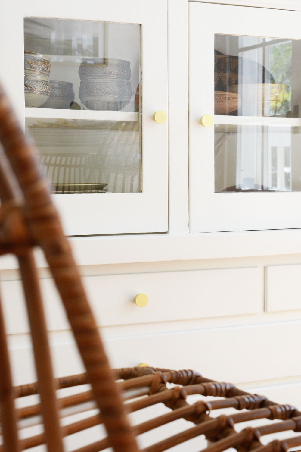 Craftsman Sunroom Built-in Cabinets