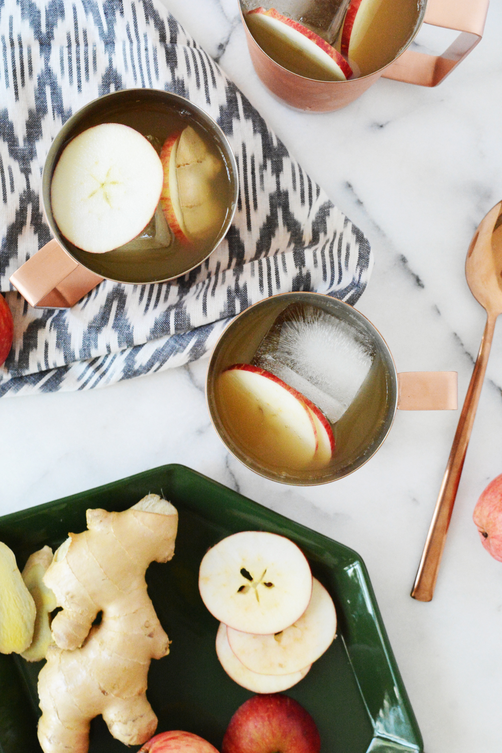 Sparkling Apple Ginger Mocktail