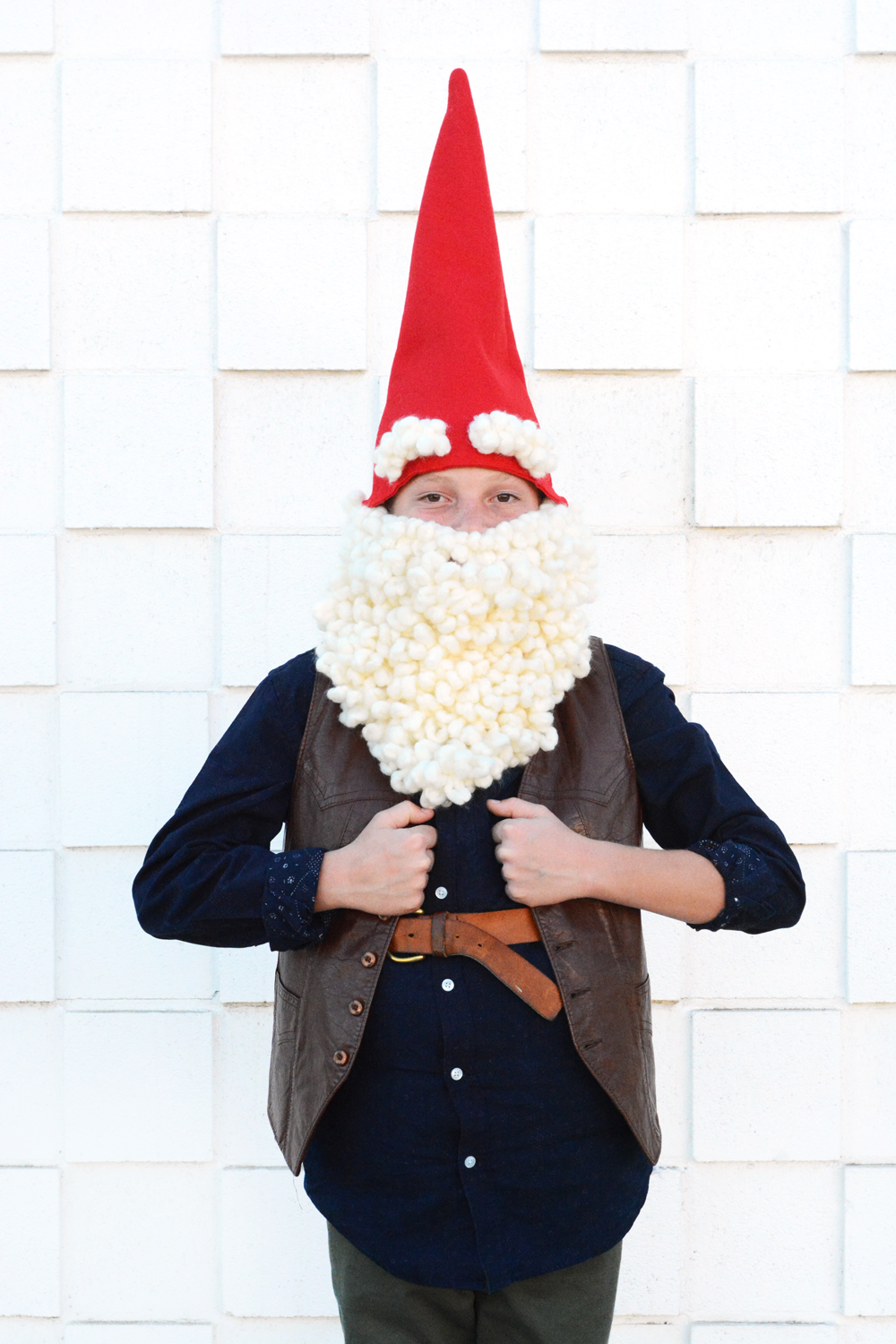 DIY Garden Gnome Halloween Costume