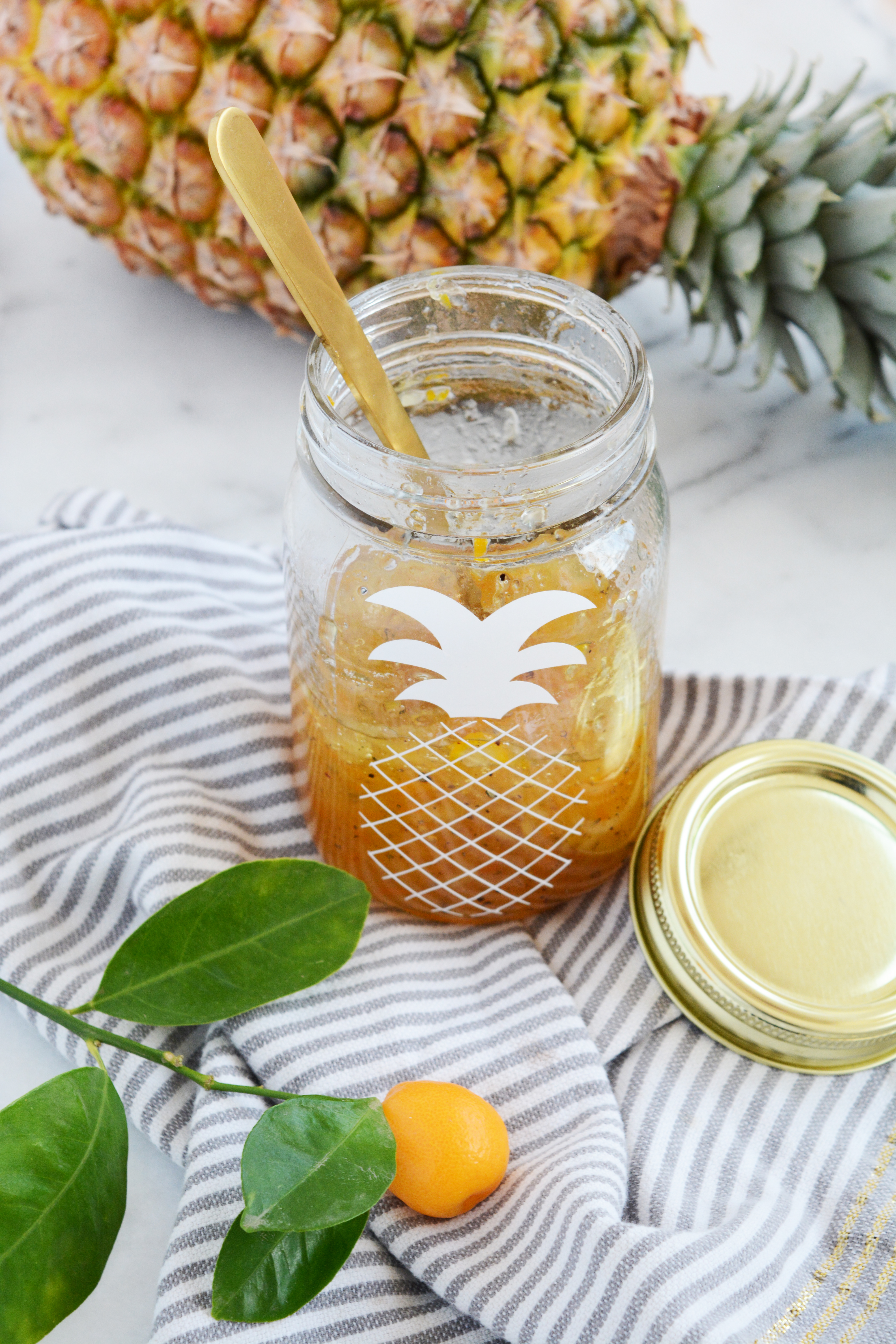 pineapple kumquat cardamom marmalade