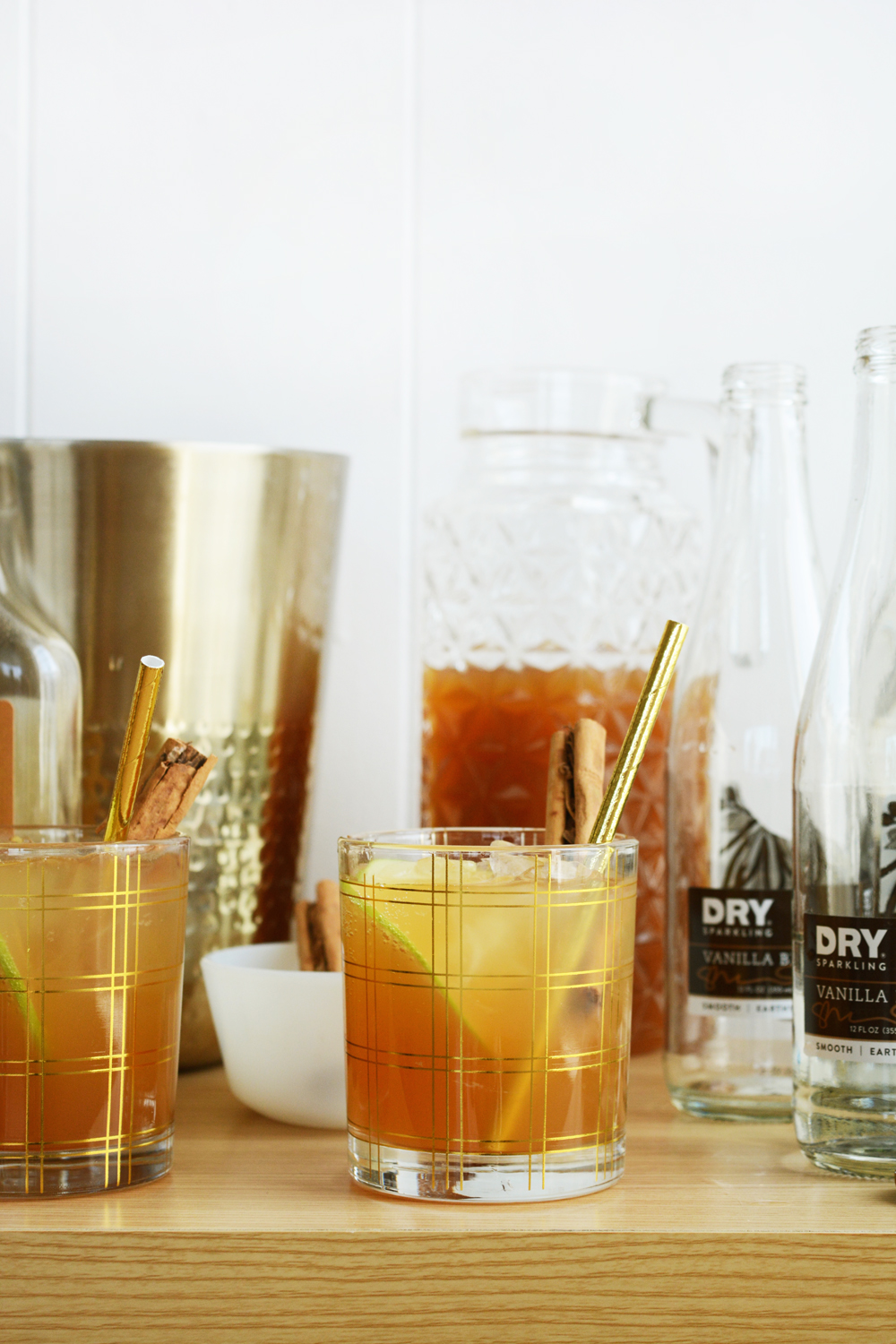 Sparkling Vanilla Cider Mocktail