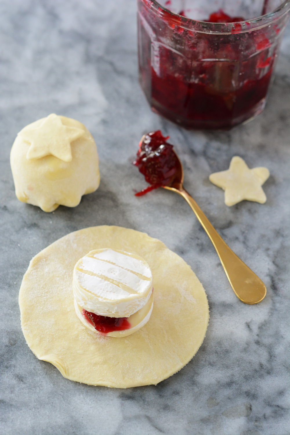 Mini Cranberry Baked Bries