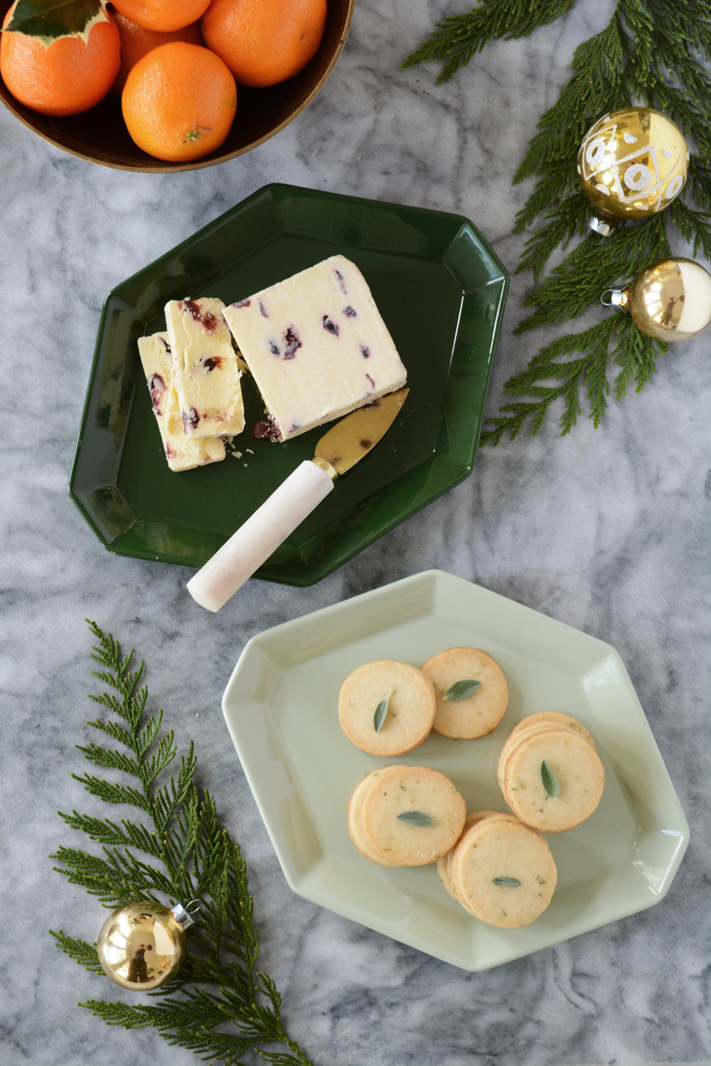 Savory Sage Shortbread Cookies