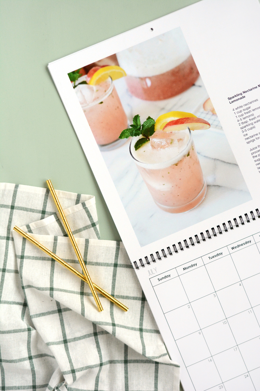 Mocktail Recipe Calendar