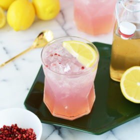 Pink Peppercorn Lemonade Mocktail