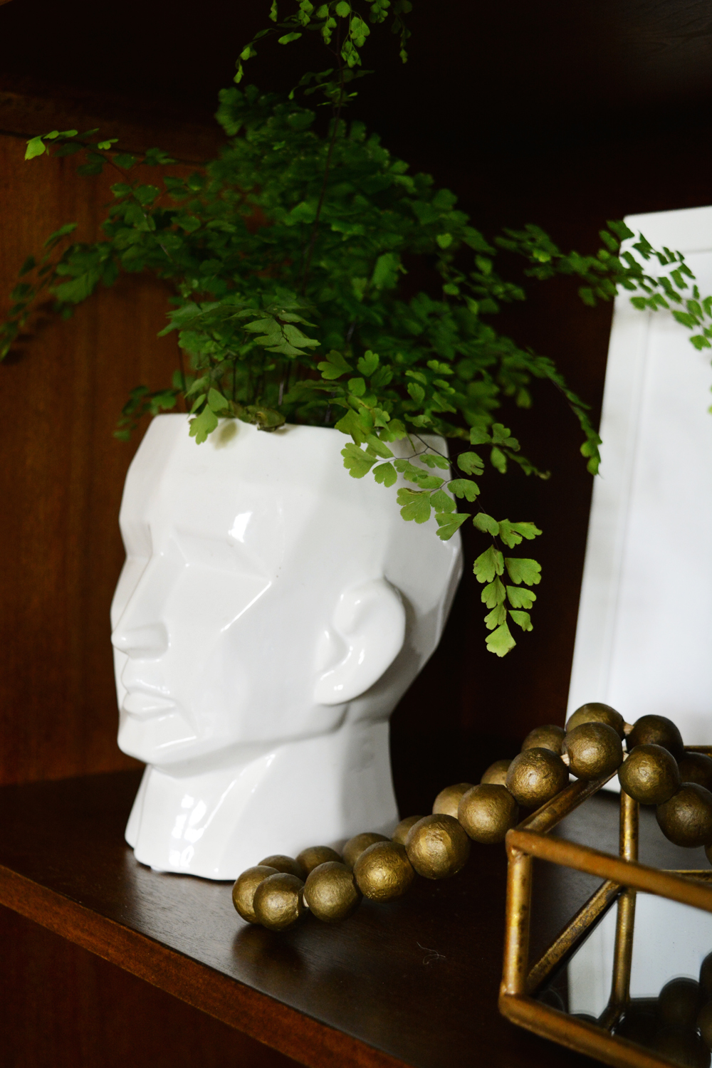 Hayneedle Midcentury Bookcase and a Hallway Makeover