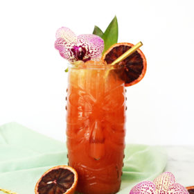 Blood Orange Mai Tai Mocktail
