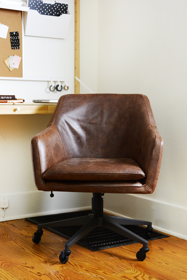 Mini Hallway Office with wall mounted desk. 