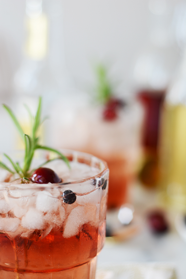 Juniper Berry Cranberry Tonic Mocktail