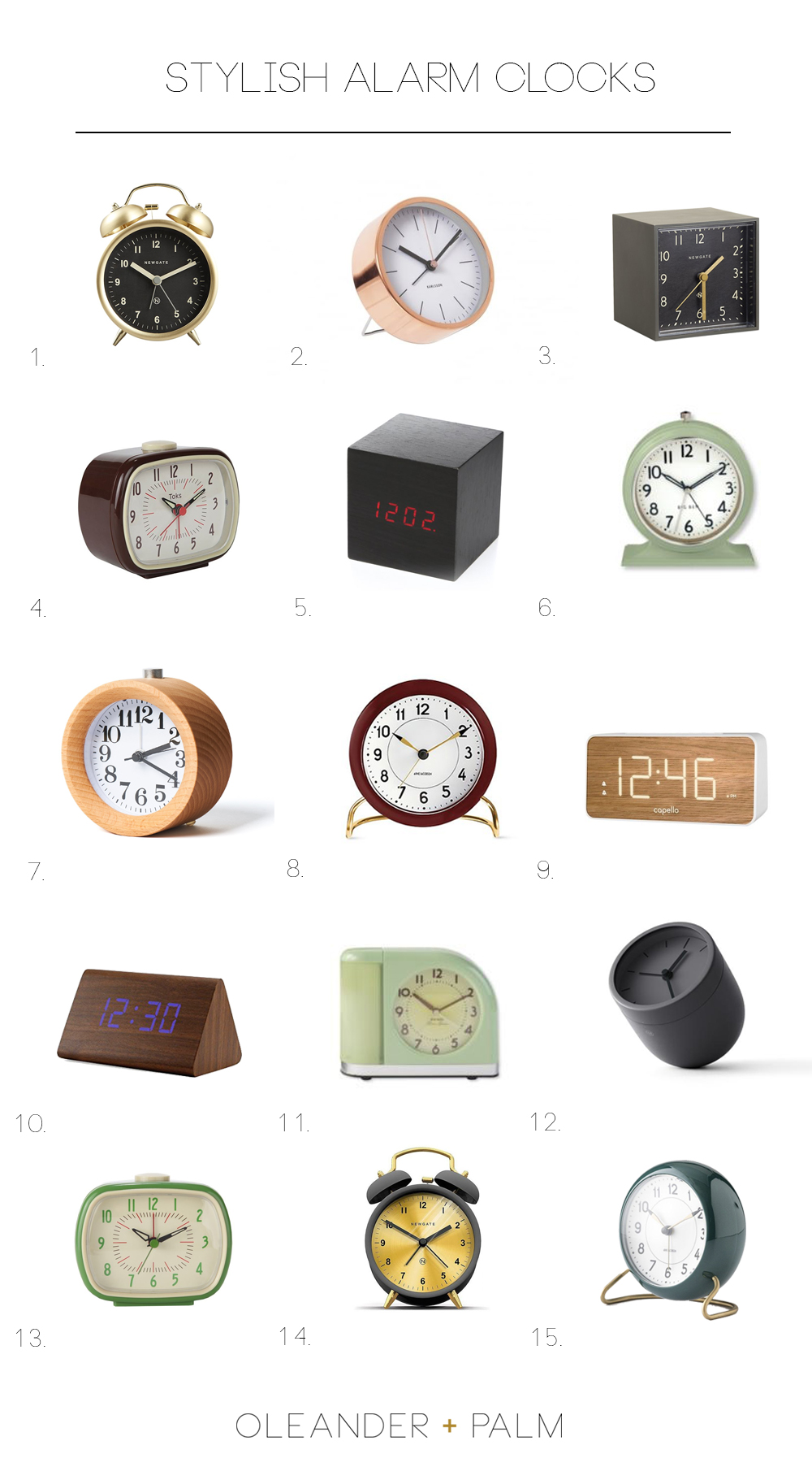 Stylish Alarm Clocks