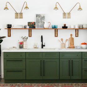 Dark Green Kitchen Cabinets