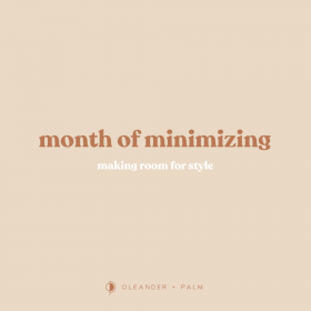 Month of Minimizing